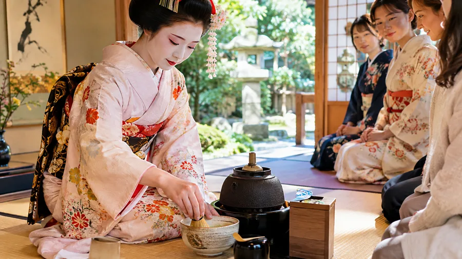 Private-, Geisha- und informelle Teezeremonien in Osaka