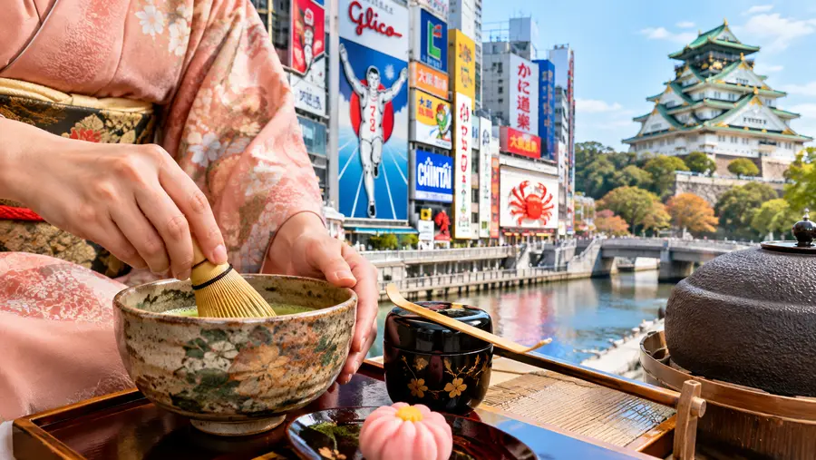 Beste Teeceremonie-Orte in Osaka: Dotonbori und Osaka Castle